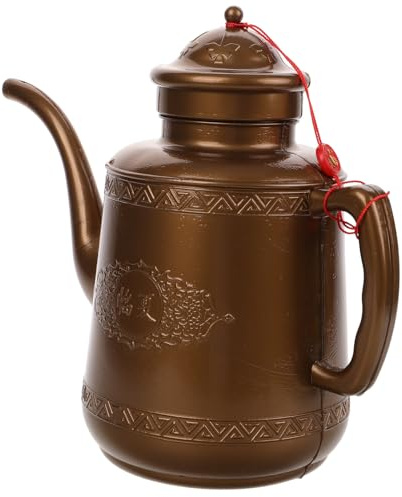 Hemobllo Jarra de Agua Grande de Plástico Tapa para Refrigerador Jarra para Agua Potable y Té Helado para Uso Doméstico y Oficina Capacidad Amplia y Diseño Tradicional Color Aleatorio