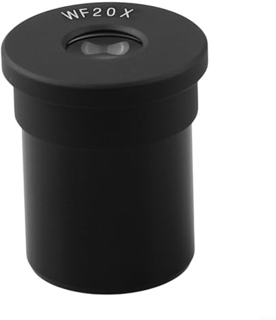 Oculaire de microscope biologique, objectif large champ de vision, 23,2 mm de diamètre, construction en alliage d'aluminium et verre, pour microscopes monoculaires (WF20X/10)