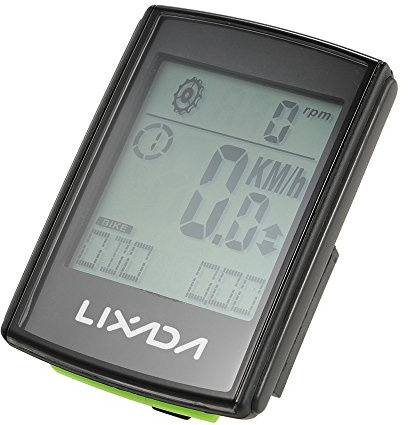 VGEBY Computer da Ciclismo per Bici, Cardiofrequenzimetro LCD Wireless 3 in 1 per Cadenza Bici con Fascia Toracica per Allenamento in Bicicletta (BLACK)