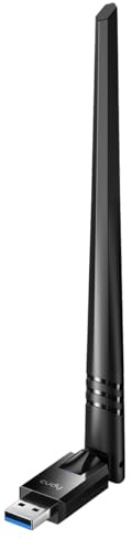 Cudy Wi-Fi 6 Bluetooth 5.4 USB-Adapter mit hoher Verstärkung und An, WU900H | AX900, Wi-Fi 6, Bluetooth 5.4, 574–1201 Mbit/s, Antenne mit großer Reichweite, USB, Soft-AP, OFDMA, MU-MIMO, WPA3