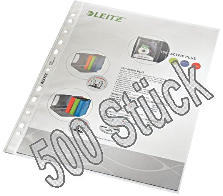 Leitz 4790 Prospekthüllen (Polypropylen, A4) 500er Pack