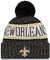 New Era ONF18 Sport Knit Bommelmütze New Orleans Saints Schwarz, Black/Beige, Einheitsgröße