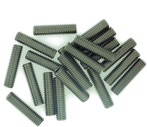 Lot de 20 vis sans tête à six pans creux M4 (4 mm x 20 mm) en acier inoxydable (A2)