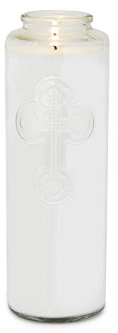 Root Candles Prayer Candles Clear Glass Devotional 7-Day Prayer Candle, 1-Count, 1-Count, Meditation