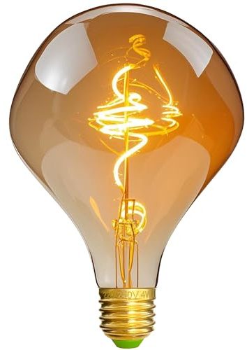 TIANFAN Vintage LED-Lampen 4W dimmbar unregelmäßig geformte 220 / 240V Edison Schraube E27 Basis Spezialität dekorative antike Glühbirne (Alien)