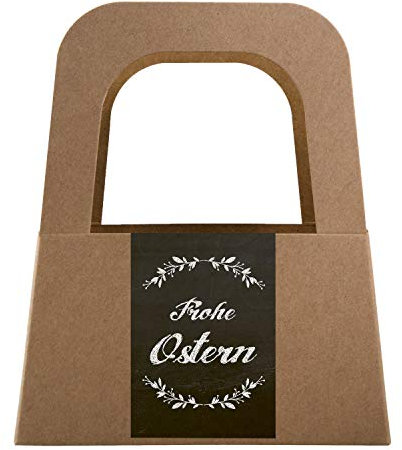 Logbuch-Verlag 5 kleine Geschenk Osterkörbchen Frohe Ostern Aufkleber Verpackung schwarz-weiß Kunden Mitarbeiter
