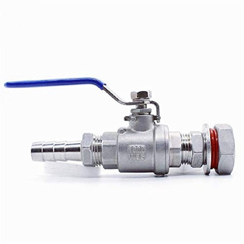 TANGJIANCHENG 3/8 1/2 3/4 1/4 1 DN8-DN25 SS304 Edelstahl Nahtlos Compact-Kugelhahn Barb (Specification : 1Inch, Wiring Control : 25mm)