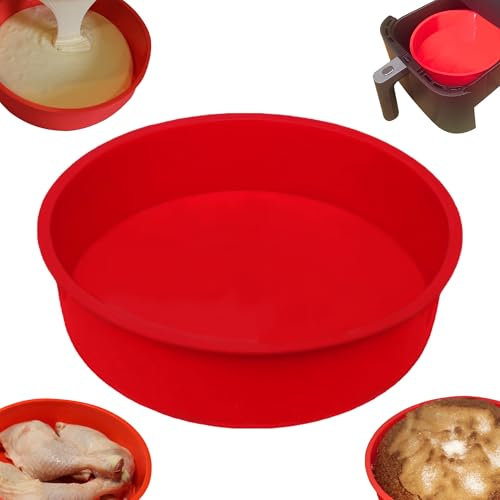 Silikonform heißluftfritteuse -Zubehör Luftfritteuse - Silikonform Luftfritteuse kompatibel mit COSORI 5,5 L und Cosori 6,4 l -Zubehör Fritteuse ohne Öl - Kuchenform - Backform (Packung mit 1 Stück)