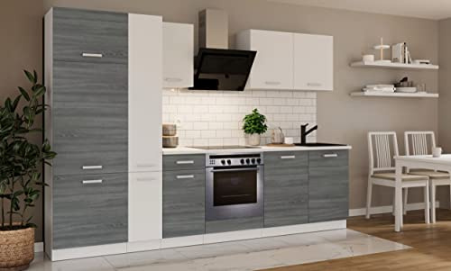 Küche Toni 290 cm Küchenzeile Küchenblock Singleküche Einbauküche