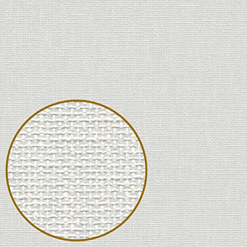 TADESSI Papier peint à peindre | Blanc | Papier peint uni | Structure tissée | 1 rouleau
