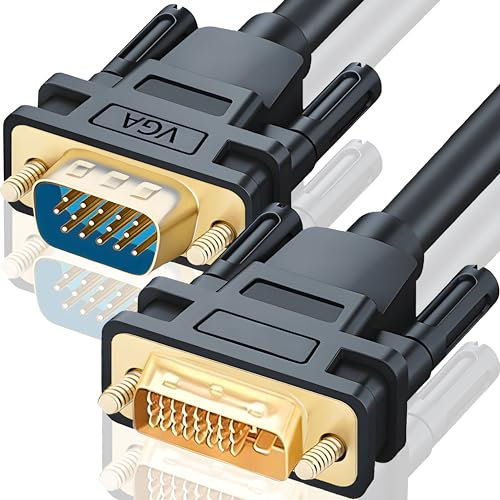 Retoo DVI-I auf VGA Kabel Dual Link 24+5 pin auf VGA VGA Adapter DVI-Stecker VGA Kabel Bildschirmkabel Kabel Adapter Converter für Monitor PC HDTV DVD Schwarz