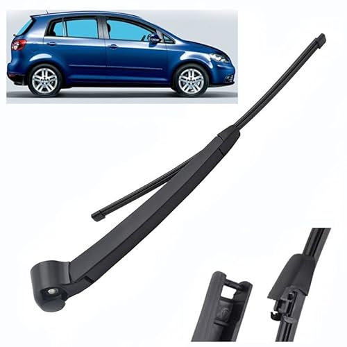 ZELLYA Wischerarm Hinten Scheibenwischer Wischer Set, für Golf Plus 5M 1 2005 2006 2007 2008 Scheibenwischerarm Blatt Austausch Kunststoff Schwarz