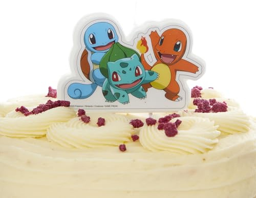 Amscan 9917120 - Vela para tarta de cumpleaños infantil con palillos de madera, 8,3 cm x 5,5 cm