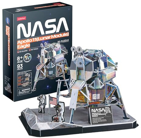 3D-Pussel NASA Månörn Modul – 3D-Pussel Barn +8 År | Byggmodellering Vuxna | Byggmodeller | 93 Bitar | 3D-Pussel | 3D-Pussel | Vuxen 3d-pussel
