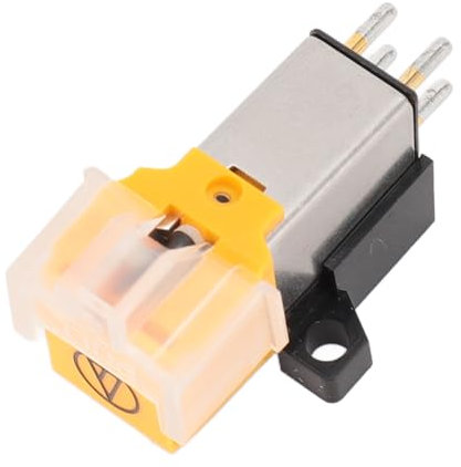 Magnet Turntable Cartridge, Professional AT91 Electromagnetic Record Player Stylus, Universal Stereo Sound Moving Magnetic Pickup Head Turntable Record Player