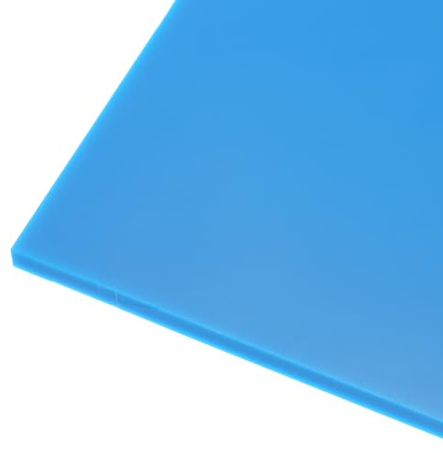 Rebower 305 x 305 x 6mm Feuille Plastique HDPE, Planche De Découpe En Polyéthylène Haute Densité Bloc Solide Bleu, [pour Marine, DIY, Plancher Maison]