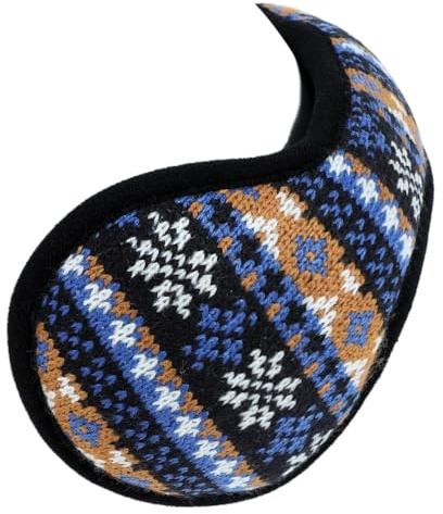 Whakano Ohrenwärmer für Männer & Frauen,Fleece Ohrenschützer Faltbare,Earmuffs Plüsch Stirnband,Winterzubehör,Ohrenschützer für Wintersport,Radfahren,Reisen,Outdoor,Wandern,Ski,Schwarz