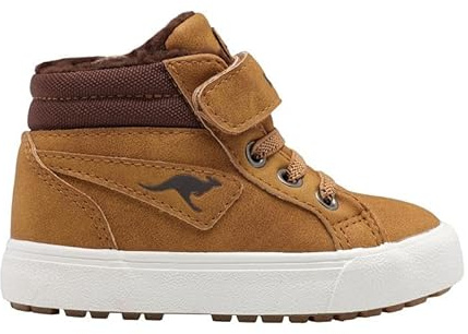Kangaroos KAVU III - Sneaker Unisex per Bambini, 25 EU, Tan Yellow Coffee, 25 EU