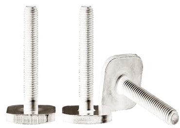 WENYOG Hammerkopfschrauben M6 20 x 20 x 35 mm, Edelstahl, flach, viereckig, viereckig, quadratische Form, Typ Kopf, Maschinenschraube, T-Bolzen, Dachmontage, Fahrradträger