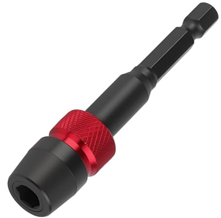 75mm Locking Bit Holder 1/4 Hex Shank, Strong Magnetic Self Locking Drill Bit Holder, Quick Release Extension Bits, Quick-Change Hex Extension Bar for Impact Driver Drill and Screwdriver
