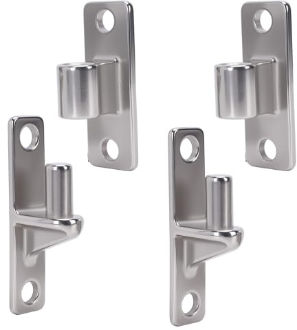 HISUEKIG 304 Bisagras de Puerta de Acero Inoxidable, Bisagras de Compuerta de Montaje de Pared de Servicio Pesado para una Cerca de Jardín, Alta Capacidad de Carga de hasta 270 Kg