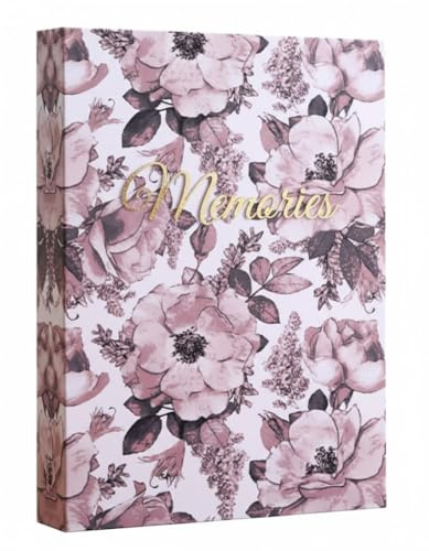 Einsteckalbum 10x15 für 300 Fotos – Fotoalbum blumen romantisch groß Kapazität Geschenk für Familien Baby Eltern Opa Oma Hochzeit, Geburtstag, Weihnachten, Valentinstag – elegant (10, Kamelie)