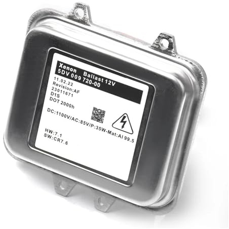 Ballast Xenon,Unité De ContrôLe Ballast Module de contrôle Ballast HID Xenon 35W D1S 5DV 009 720-00 Utilisation adaptée pour Opel Insignia 2008-2014