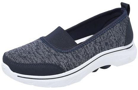 Cocila Chaussures De Sport Femme Respirant Légère pour Femmes en Tissu Âgées Légères Confortables Semelle Souple Un Étrier Décontractées Basket Confort Marche Confortable Tennis Chausure Famme