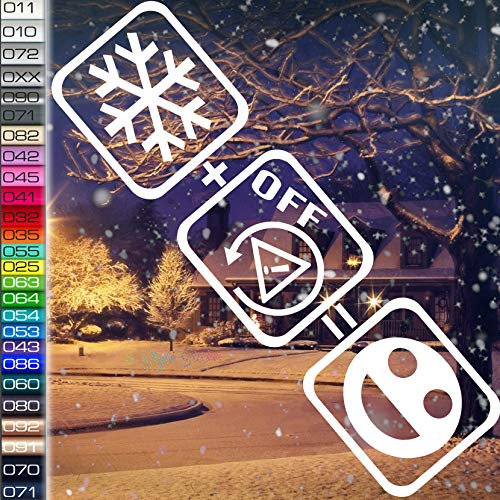 Schnee + ESP Off = Fun Auto Aufkleber Winterauto Snow Schnee Sticker Winterbude Winteraufkleber Schneemobil, Heckscheibenaufkleber, Seitenaufkleber Car Tattoo. Klebebuchstaben