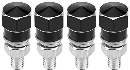 Bulloni telaio, 4 pezzi universali Bulloni telaio viti per moto(King Kong Black)