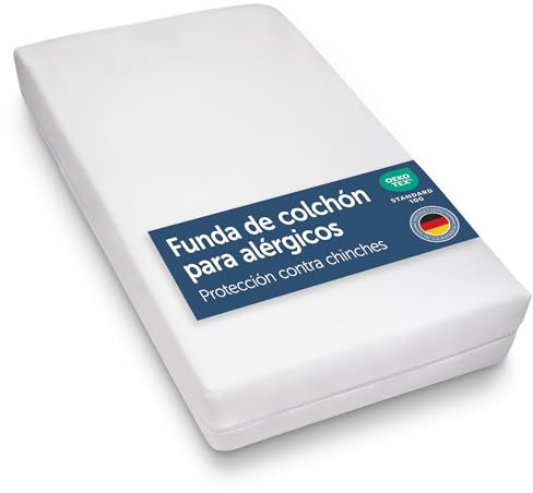 Blumtal® Allergiker Matratzenbezug 70x140 cm für Kindermatratzen bis 12 cm - Oeko-TExzertifizierter Anti Milben Matratzenbezug 70x140 cm - Encasing mit Reißverschluss/Milbenbezug - 1er Set