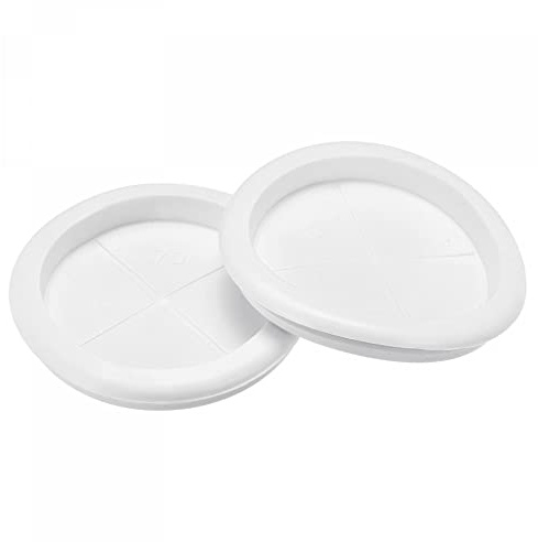 sourcing map Rubber Grommet Mount Size 60 x 70mm Round Single-Sided for Wire Protection, Pack of 6