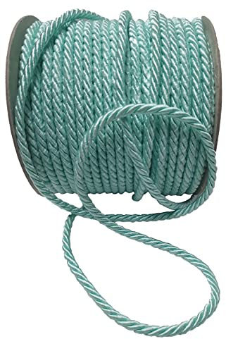 PuntoCasaStore Nastro Corda Cordino 5 mm x 50 Metri 3 Capi Cordoncino (Tiffany)