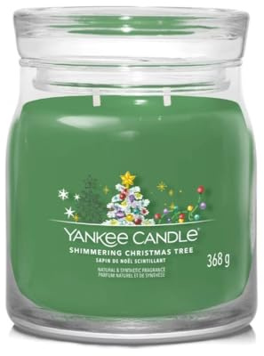 Yankee Candle Schimmernder Weihnachtsbaum, mittelgroß