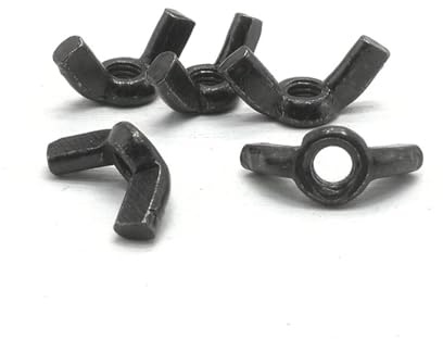 10 Stück DIN315 M3 M4 M5 M6 M8 M10 M12 Schwarzer Stahl Flügelmutter Handfeste Flügelmutter(M12)