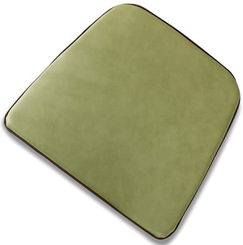 Esszimmerstuhlauflage Leder-Esszimmerstuhlkissen, Sitzkissen für Küchenstühle, U-förmiges Stuhlkissen, 1/2/4 Packung rutschfeste waschbare Stuhlauflage (Farbe: Grün, Größe: 40 * 44 cm (1er-Set))