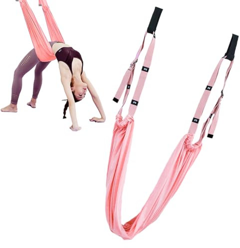 EWFAS Yoga-Schaukel | Aerial Yoga Hängematte | Yogagurte zum Dehnen | Yoga-Inversionsschaukel | Flexibilitätstrainer Backbend Assist Stretch Out Strap für Reha-Pilates-Ballett-Spagat