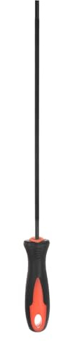 sourcing map Chainsaw File 5/32(4mm) High Carbon Hardened Steel Round Rasp Hand Tool with Plastic Handle for Chain Saw Polishing