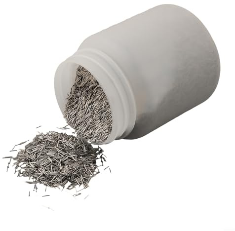 HOHOVYVY Goupilles de polissage en acier inoxydable - 1 kg - 0,7 mm de diamètre - 5 mm de longueur - Aiguille magnétique (0,7 × 5 mm)