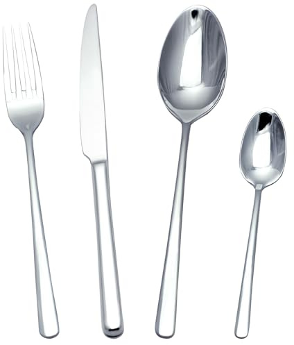 KARL HAUSMANN Menagere 24 Pieces de Table Pour 6 Personnes - lot de couvert - Set de Couverts de Table - En Acier Inoxydable 18/10 - Ménagère 24 Pièces - Passe au lave-vaisselle - Cutlery Set
