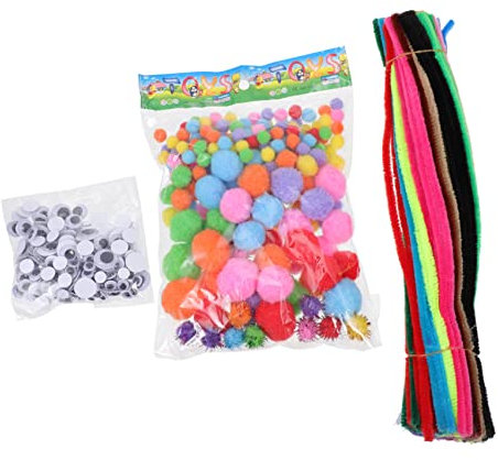 IWOWHERO Diy Bastelset Für Junge Mädchen Mit Plüsch Vorbauten Flexiblen Spielzeug-sticks Und Zubehör Für Kreative Heimwerkerprojekte