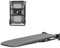 Groyells Wall Mounted Folding Ironing Board with 180° Rotating Space Design, Ironing Board Wall Mounted Heat Resistant Cover, Ideal for Home, Laundry Rooms and Small Spaces, 92 x 31 cm, Black