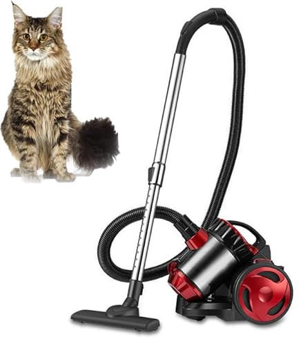Aspirateur de cylindre sans sac, moteur haute puissance de 2000 W pour animaux de compagnie, capacité de 1,5 litre, cordon d'alimentation de 4,5 m, filtre HEPA à 4 étapes pour la poussière, la saleté