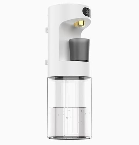 Longzhuo Intelligente Induktion Mundwasser Spender Automatischer,600ML Automatischer Mundwasserspender,Wand-Mundspülspender mit 2 Wiederverwendbare Tasse,4 einstellbare Gänge Maßnahme,LED-Anzeige-Weiß