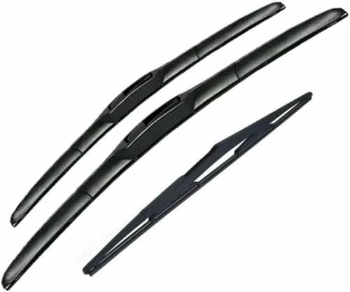 QILING Wiper For C5 2001 2002 2003 2004 Front Rear Wiper Set Windshield Brushes Windscreen Window Clips Cover Adapt Window Wipers Car(RHD,Front Rear)