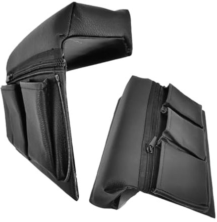 PENIKOKO Pu Auto Organizer 2 Stück-pack Aufbewahrungstaschen Für Fensterarmlehne Seitentasche Für Autotür Schwarz Stauraum Für Handy Schlüssel Snacks Auto Innenausstattung