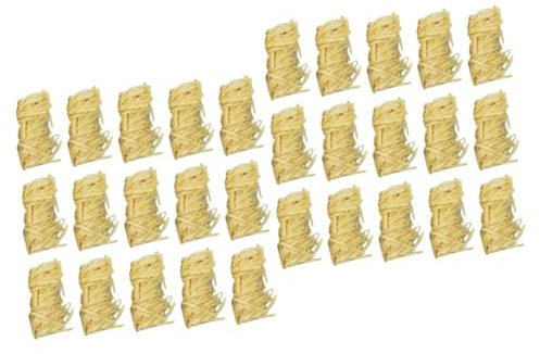 TOYANDONA 3 Series Accesorios para Fogatas con Rollos De Leños para Fogatas Pastillas De Encendido para Barbacoa para Exteriores Impermeable Natural 32 Piezas x 3