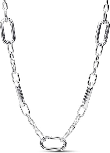 Pandora ME 393861C00-45 - Collana a cinque maglie in argento Sterling, compatibile con ciondolo Me, dimensioni: 45 cm, 45 cm, Argento sterling, Nessuna pietra preziosa