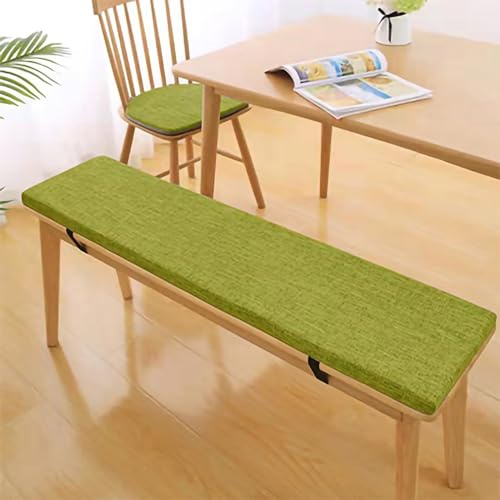 Garden Bench Cushion 3CM Thick Washable Seat Pad Patio Bench Pad Outdoor Chair Cushion Beer Garden Cushion Grass Green 130x50x3CM Durable & Comfortable Seating