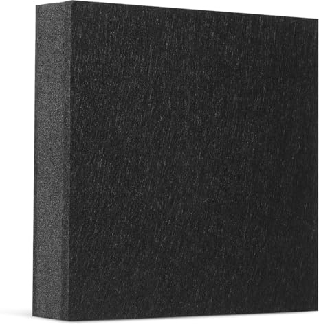 Gatuida Coussin Isolation pour Subwoofer Antivibrations Noir de Bruit et Absorption Acoustique pour Enceintes Protection Sol et Stabilité